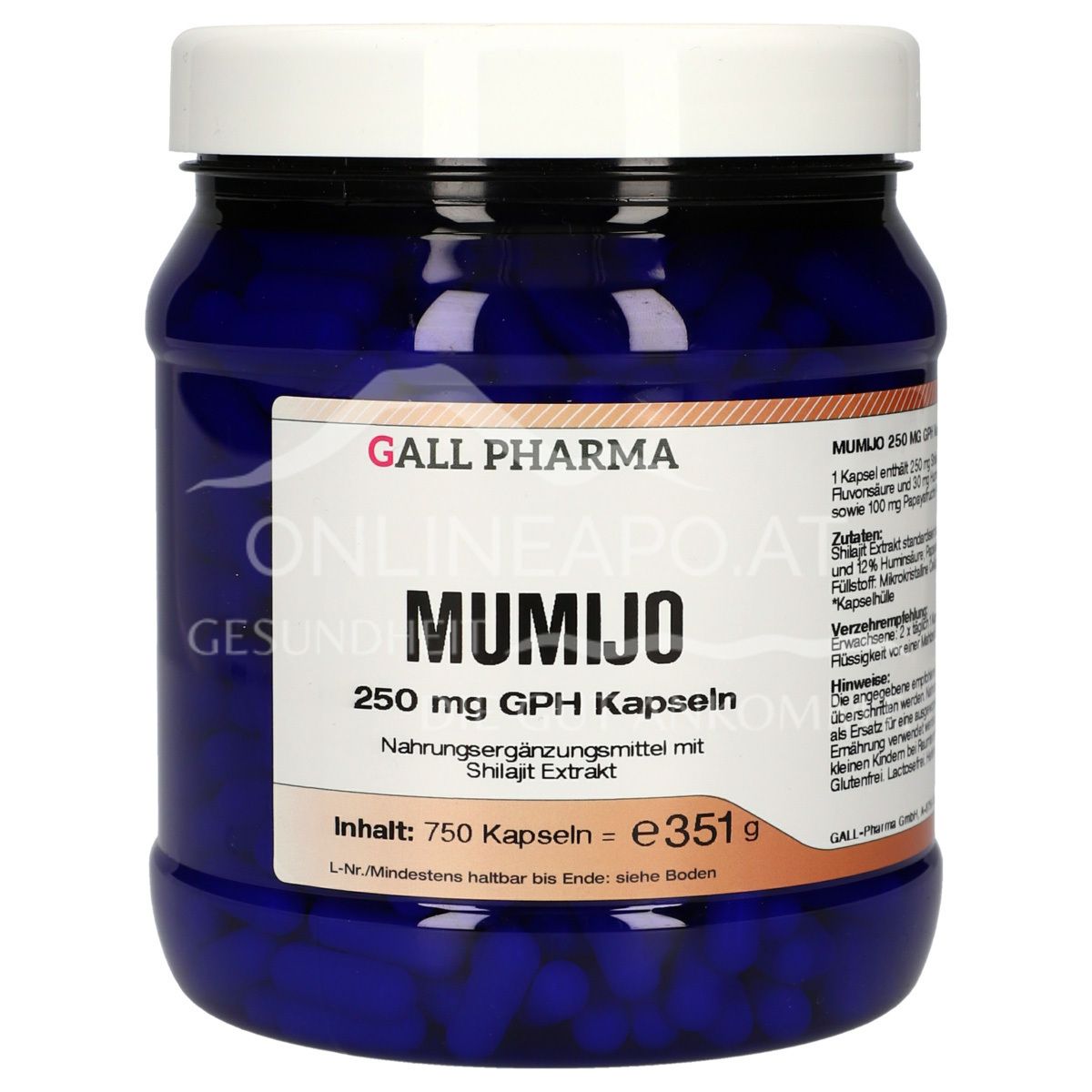 Gall Pharma Mumijo 250 mg Kapseln