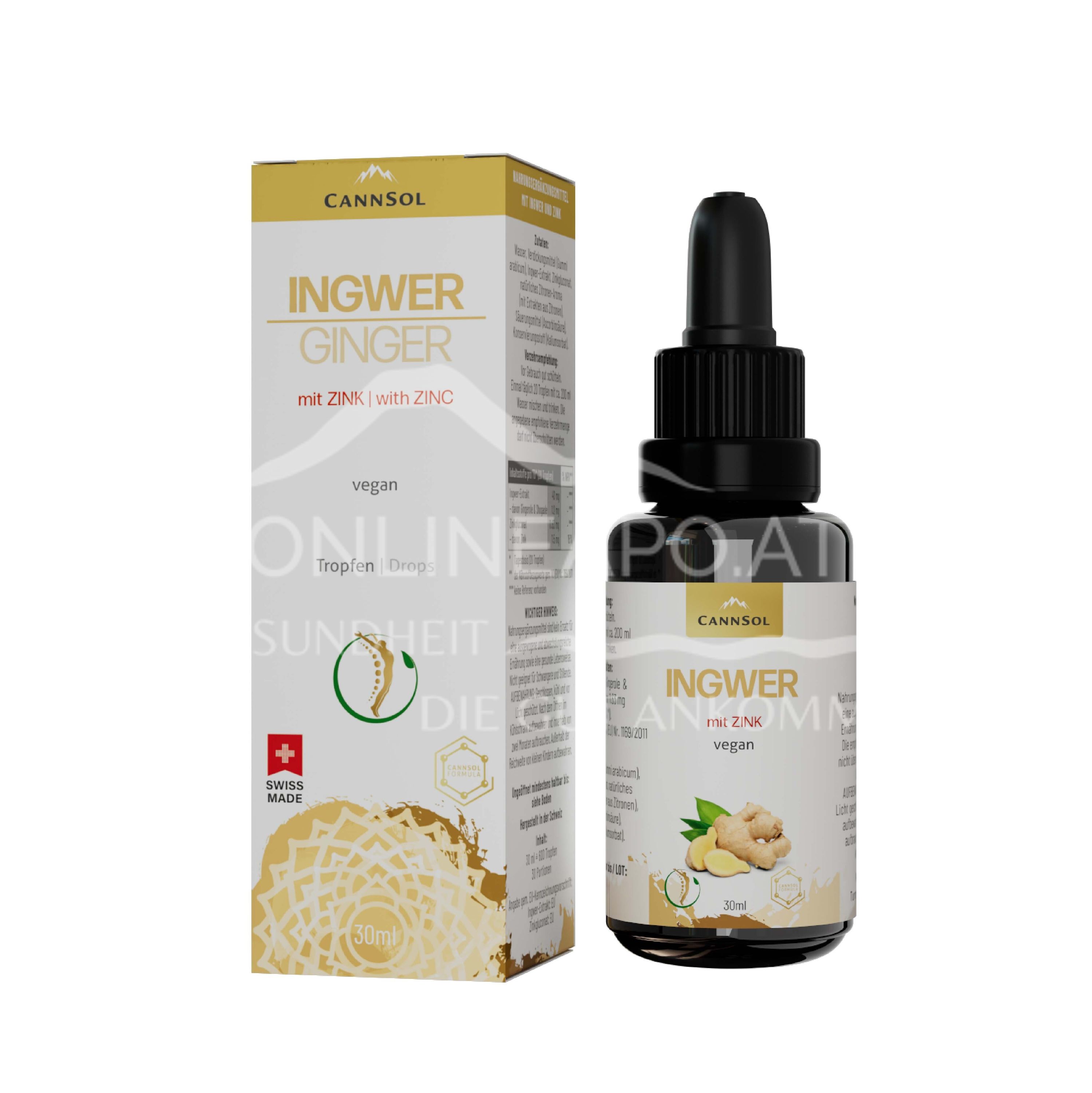 CannSol Ingwer mit Zink Tropfen