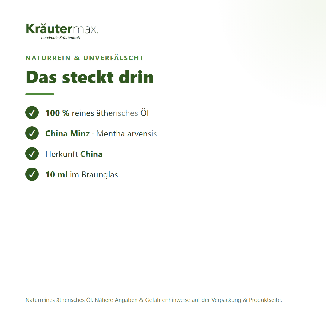 Kräutermax China Minz Öl