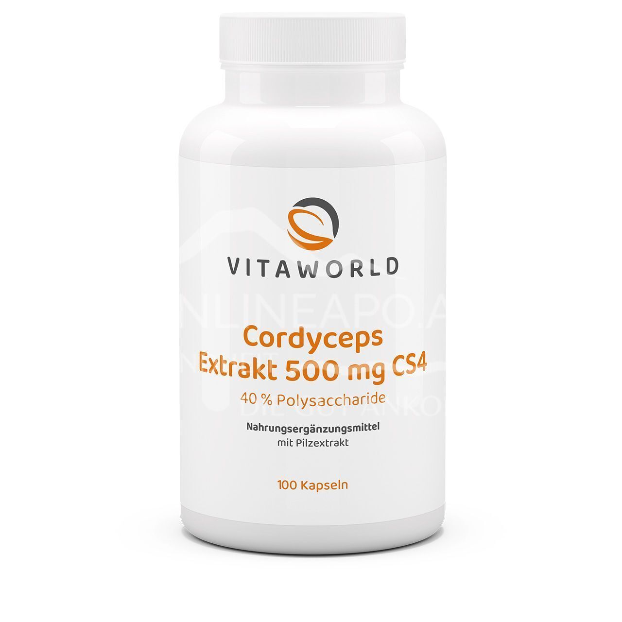 Vitaworld Cordyceps Extrakt CS4 500 mg 40% Polysaccharide Kapseln