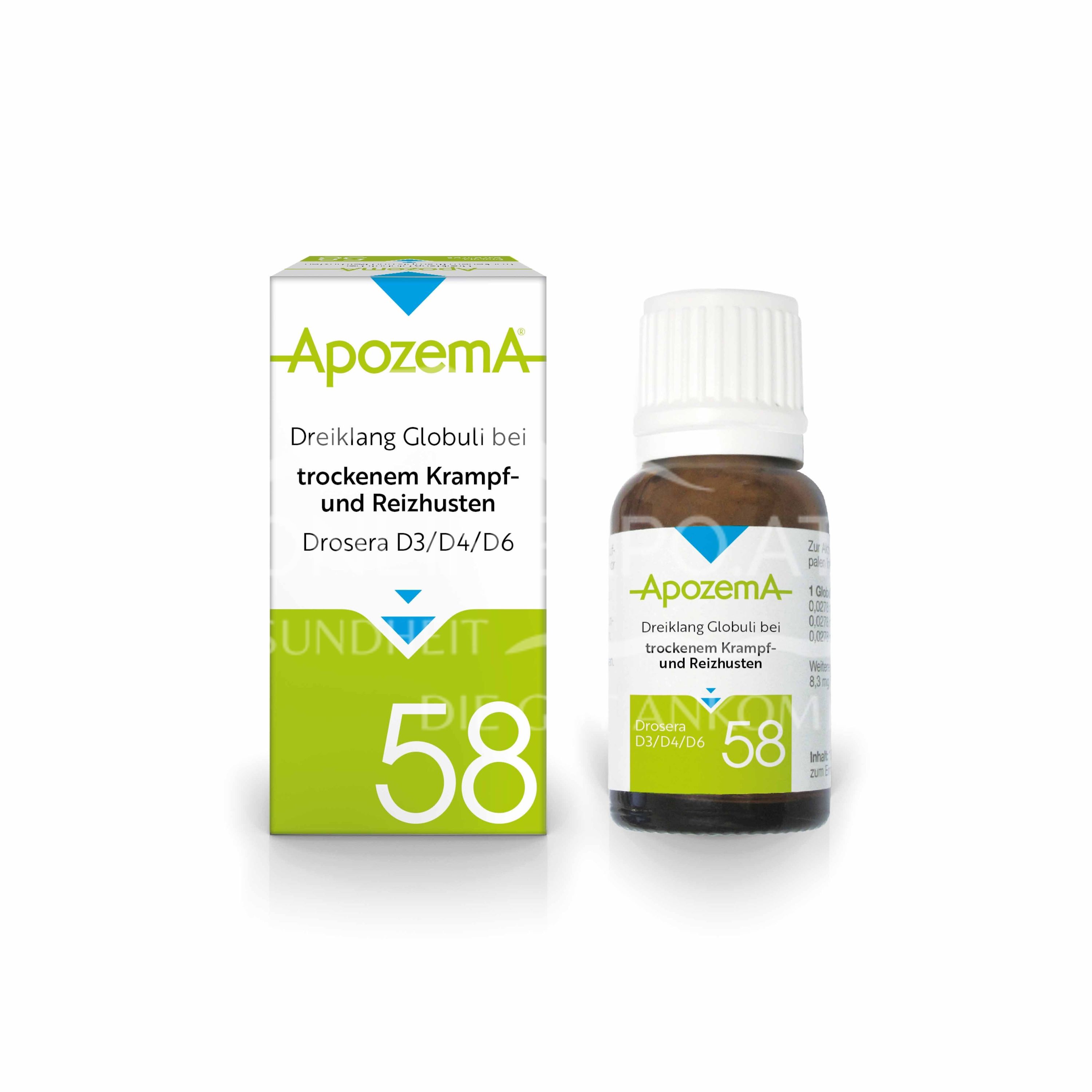 Apozema® Nr. 58: Dreiklang Globuli bei trockenem Krampf- und Reizhusten