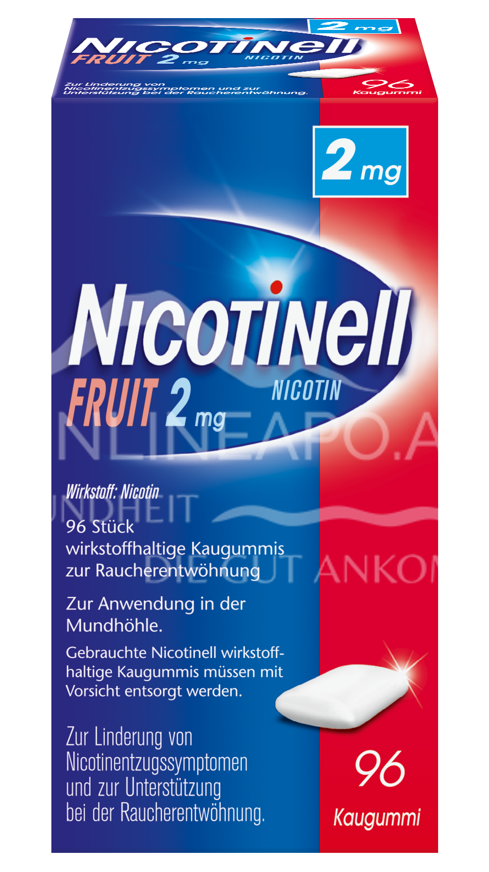 Nicotinell® Fruit 2 mg – wirkstoffhaltige Kaugummis zur Raucherentwöhnung