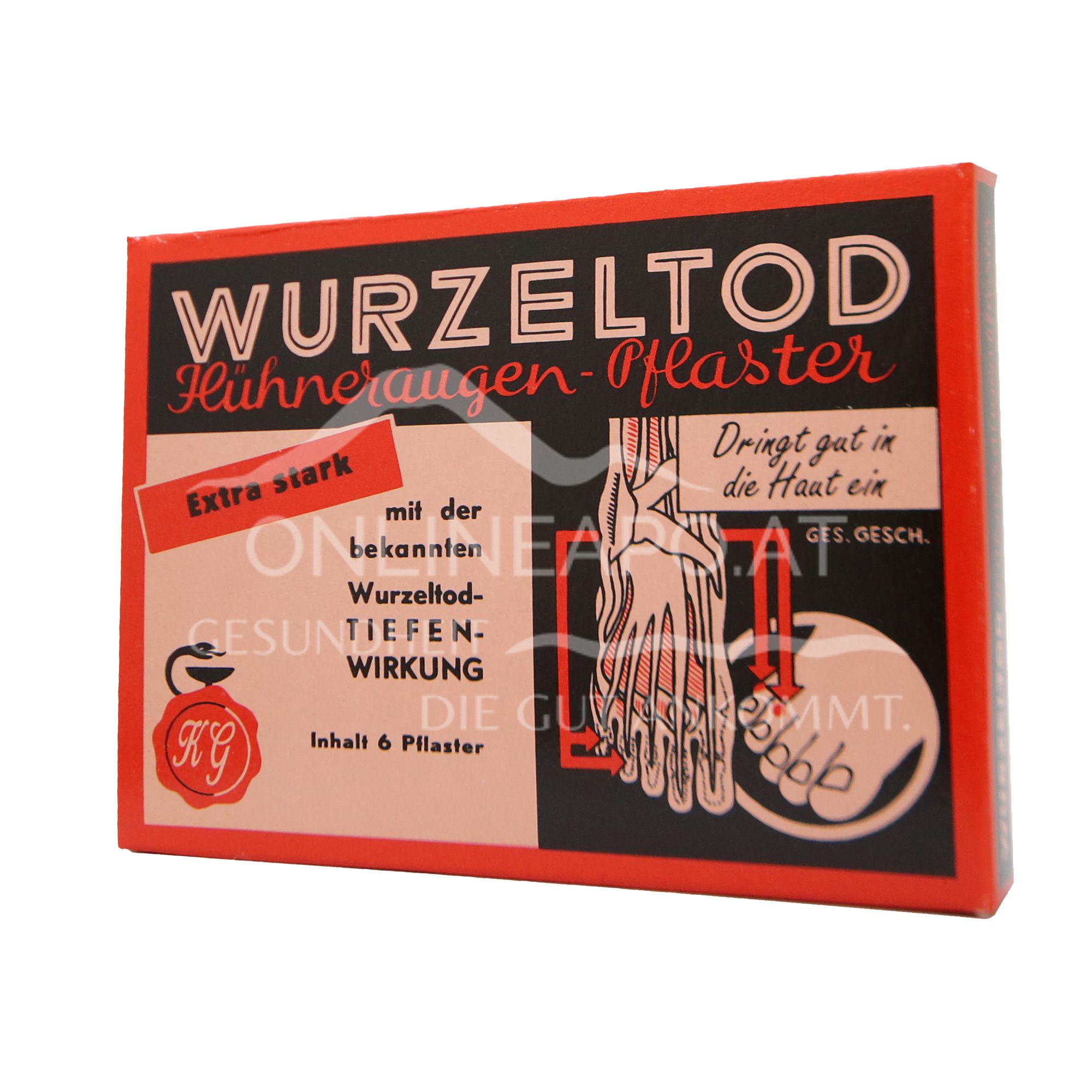 Wurzeltod Hühneraugen-Pflaster