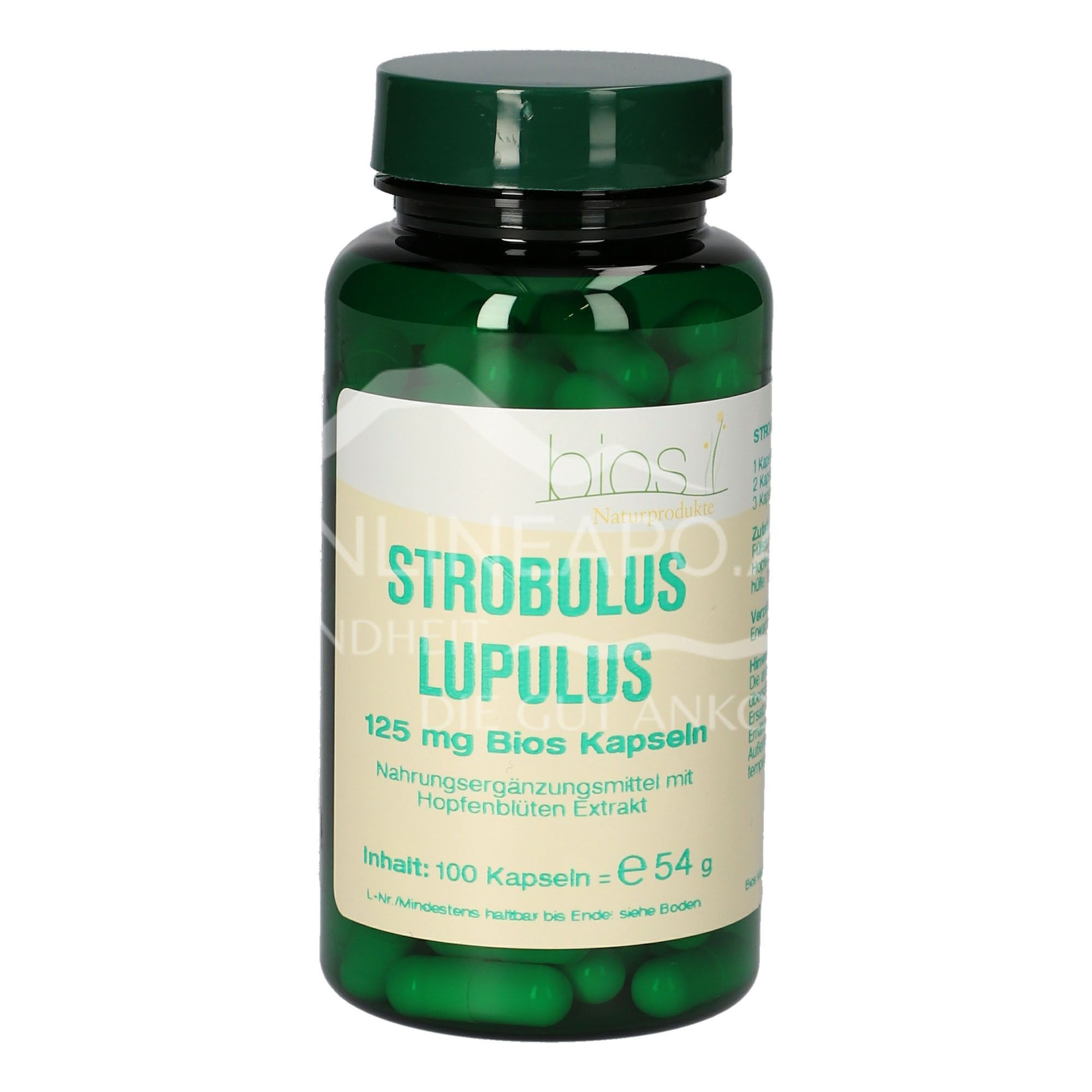 Bios Strobulus Lupulus 125 mg capsules