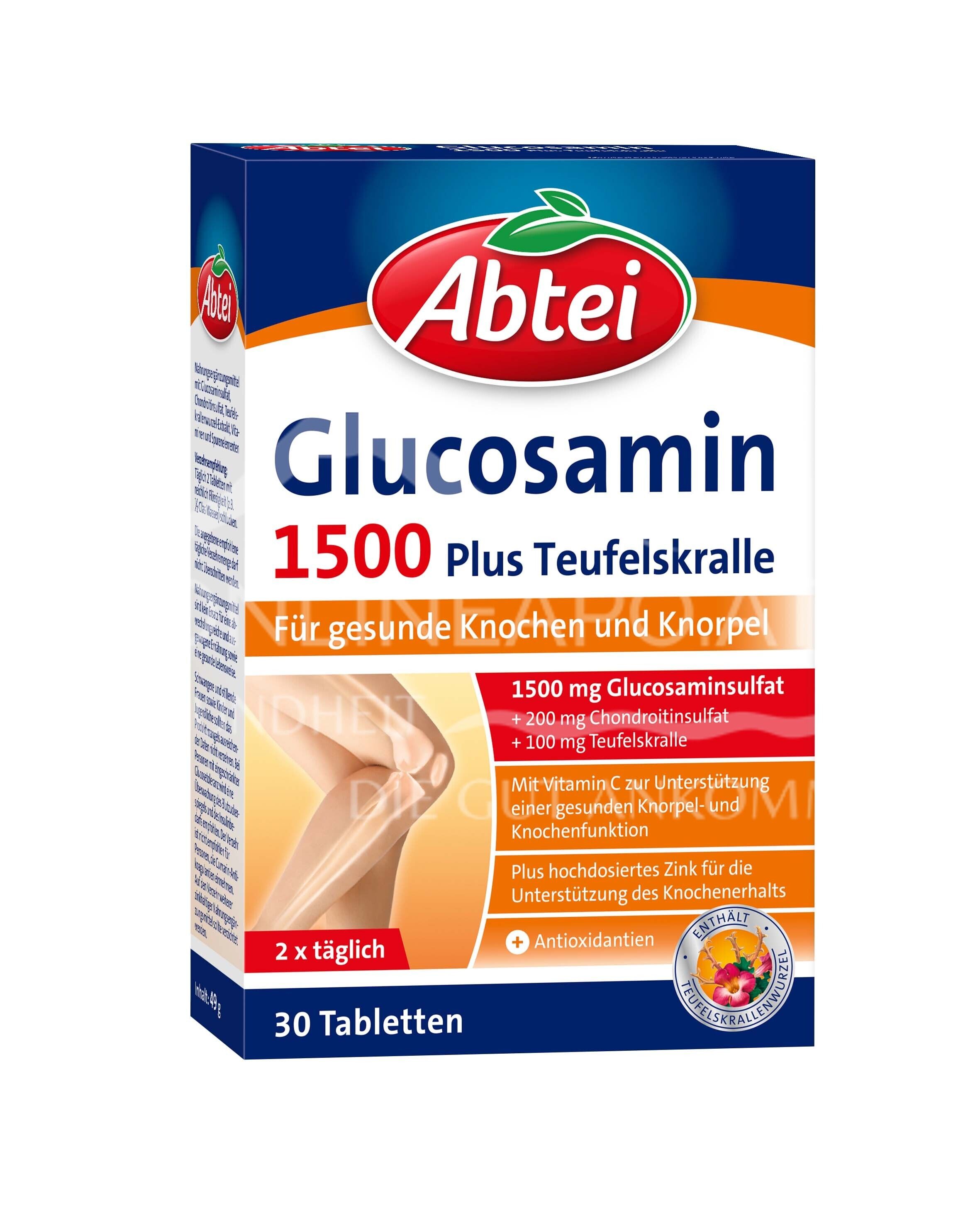 Abtei Glucosamin 1500 Plus Teufelskralle Tabletten Schnell G nstig Abtei Glucosamin 1500 Plus Teufelskralle Tabletten Schnell G nstig