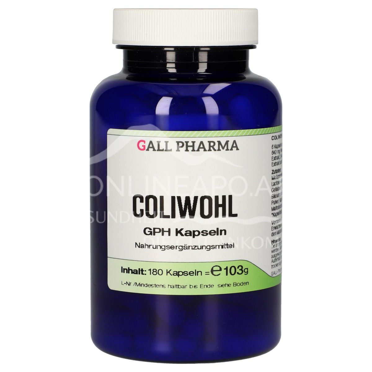 Gall Pharma ColiWohl capsules