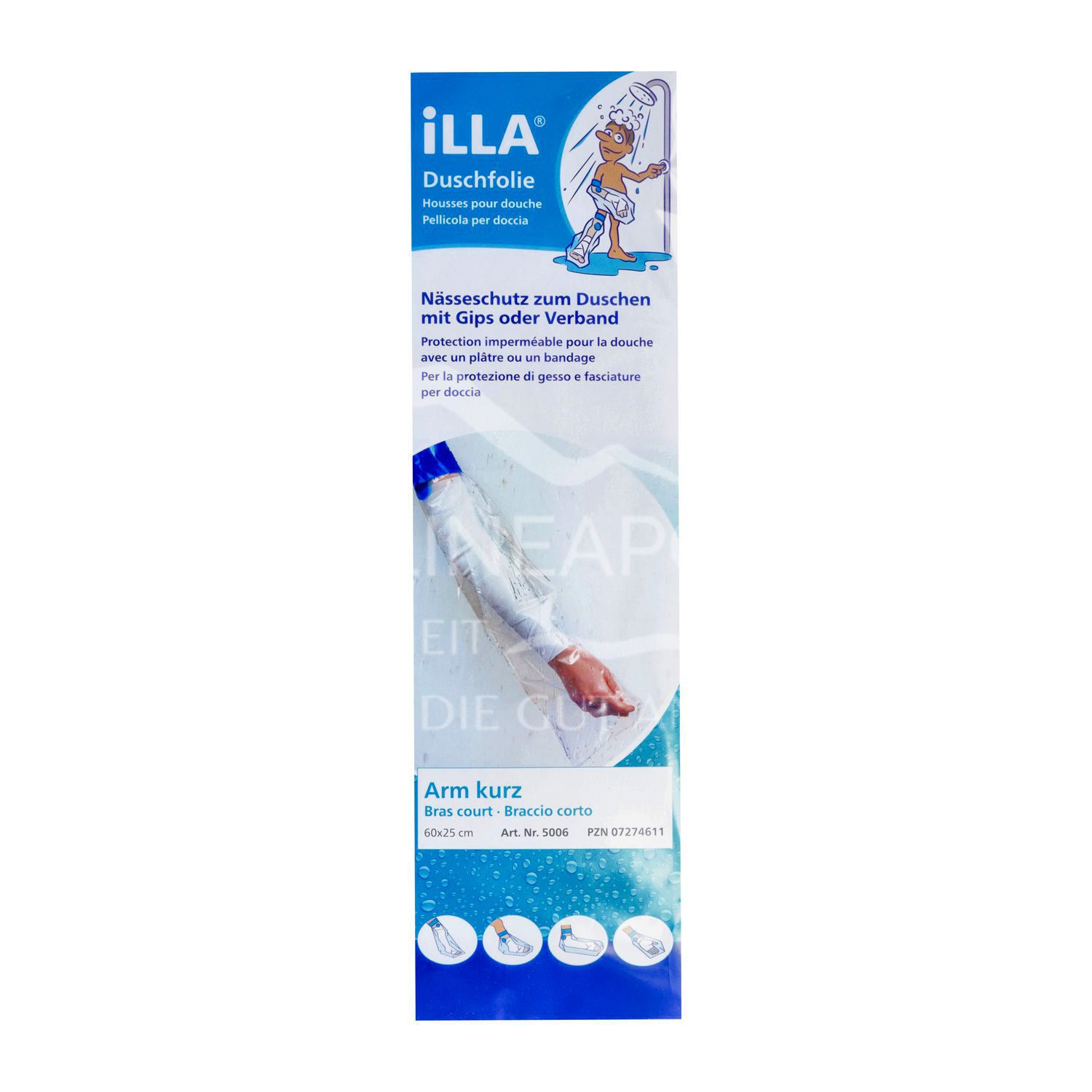 ILLA® Duschschutzfolien Arm kurz 60 x 25 cm
