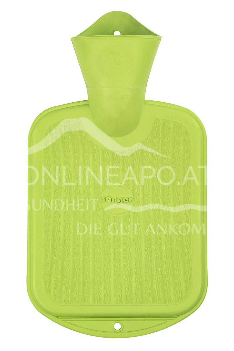 Sänger Kinder Wärmflasche Naturlatex FSC grün - 0,8L