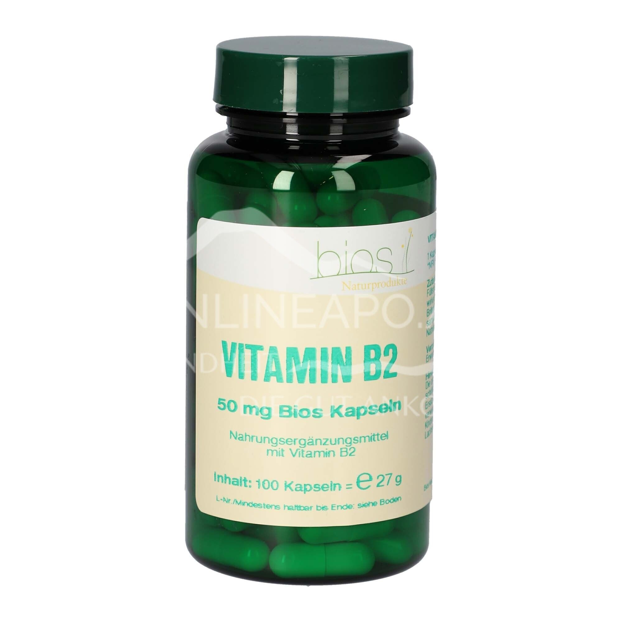 Bios Vitamin B2 50 mg capsules