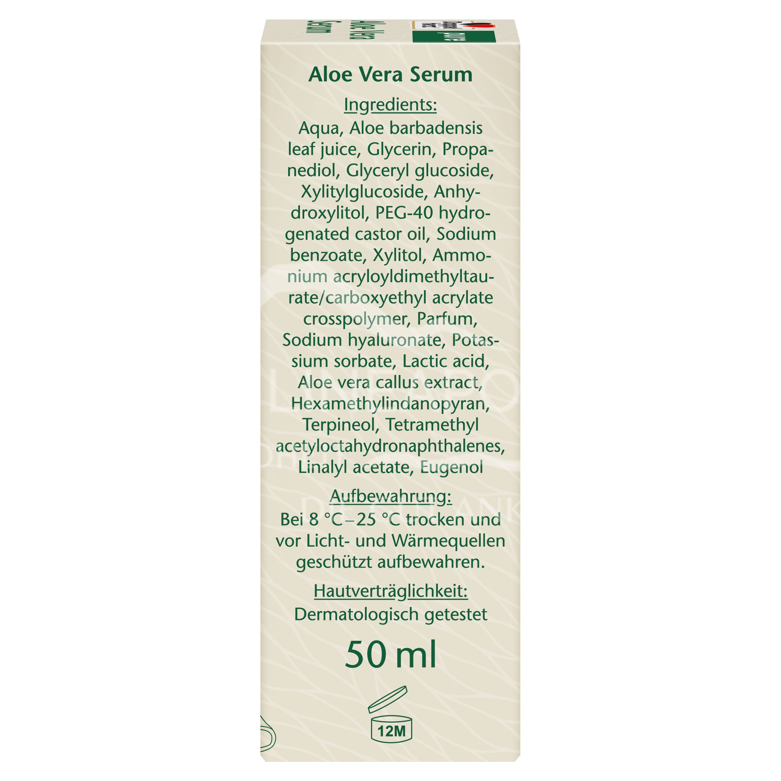 Doppelherz pure aloe vera serum with hyaluronic acid and glycerine