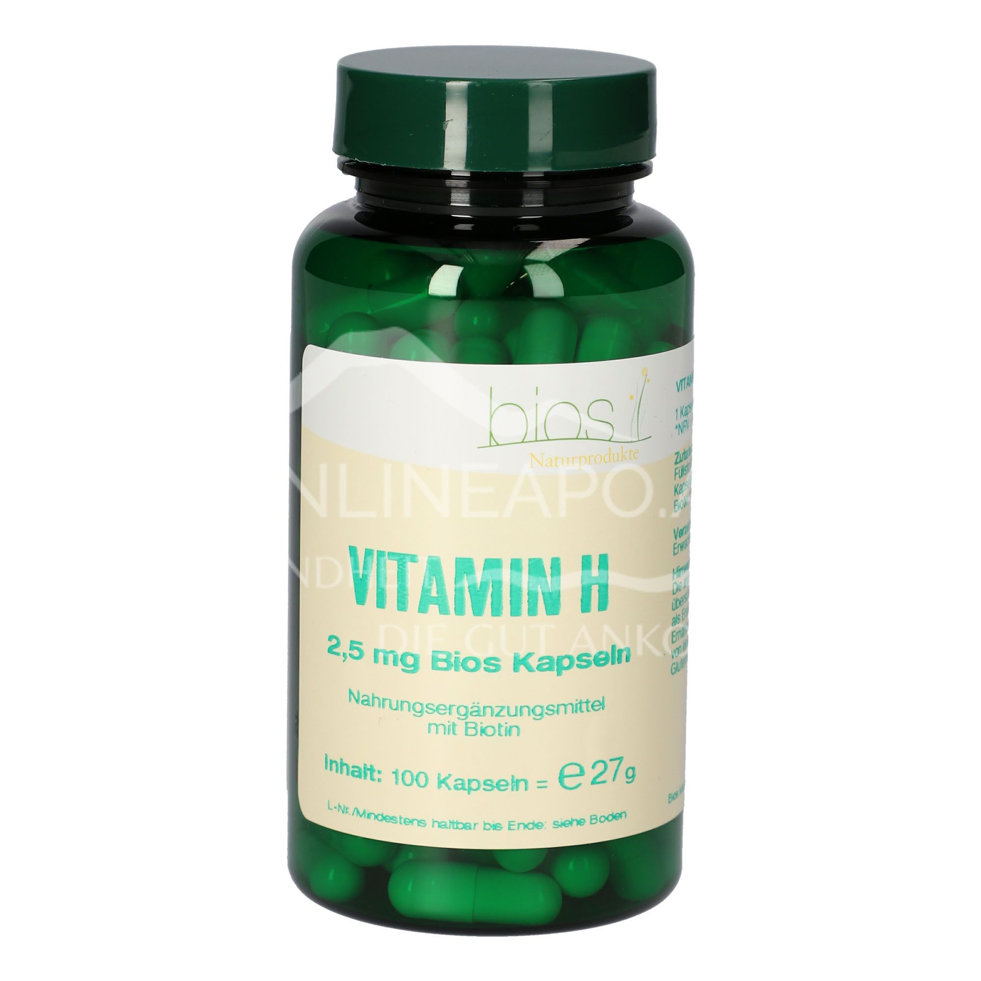 Bios Vitamin H 2.5 mg capsules
