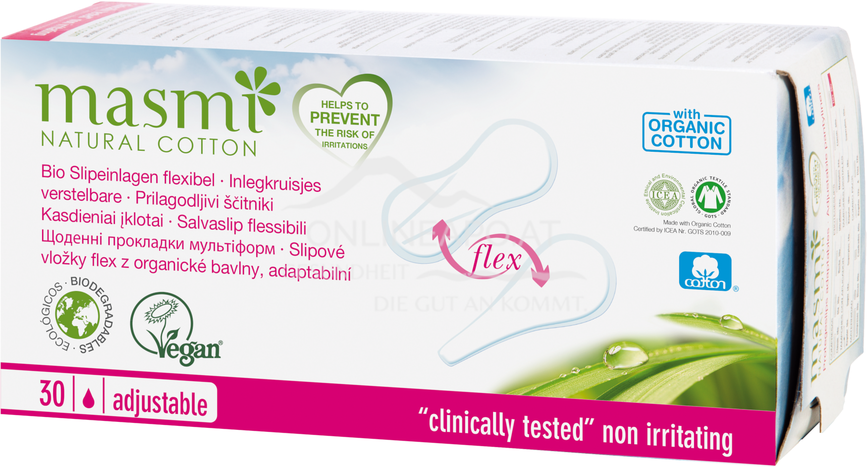 Masmi Organic Care - Bio Slipeinlagen Flex