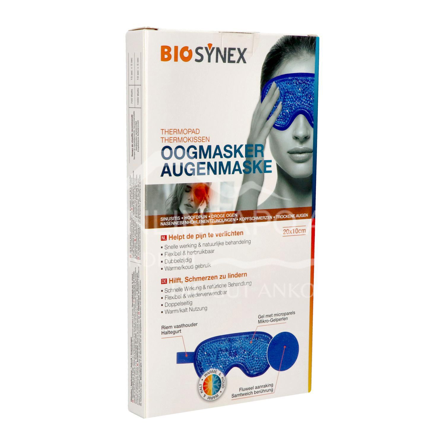BIOSYNEX Thermokissen Augenmaske 20 x 10 cm