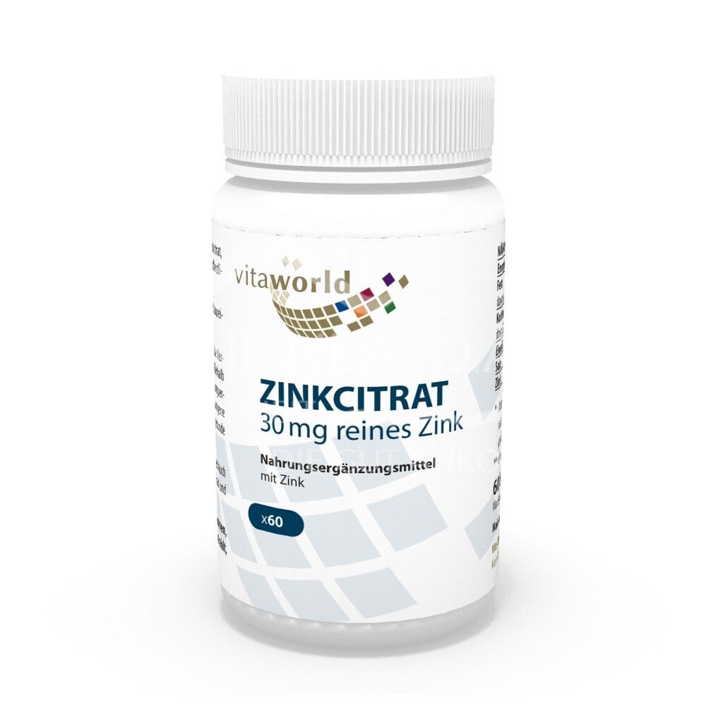 Vitaworld Zinc Citrate 30 mg Capsules