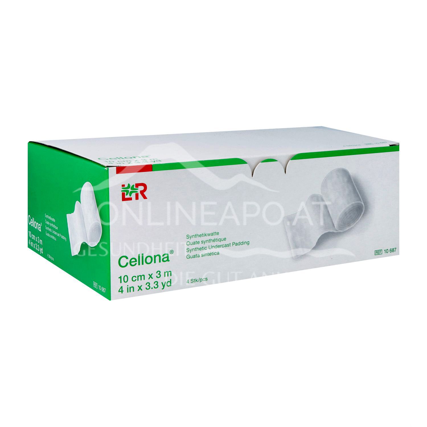 Cellona® Synthetikwatte unsteril, 10 cm x 3 m