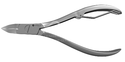 Kozbach Pharma 61R Nail nippers, stainless steel spring, 10 cm