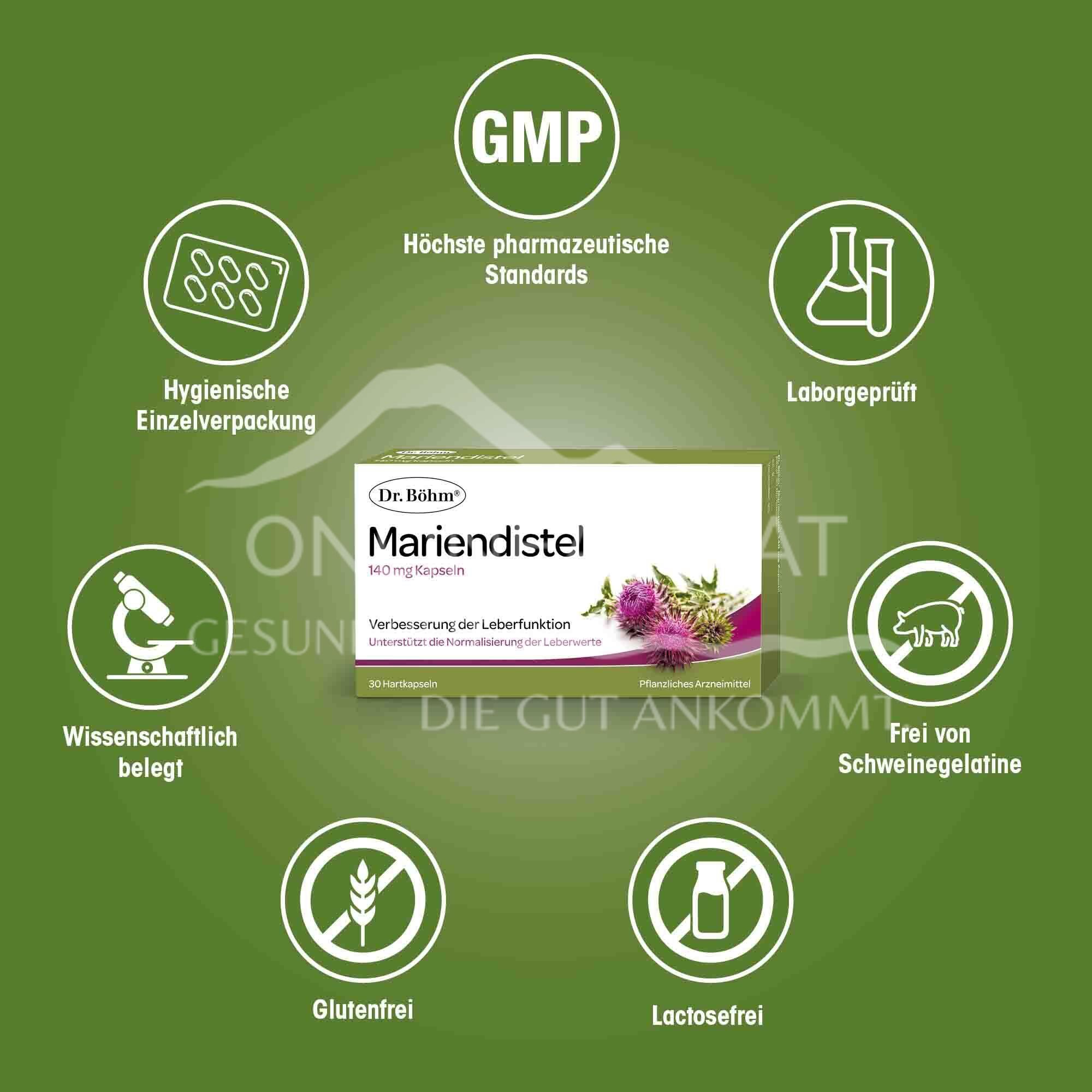 Dr Böhm® Milk Thistle 140 mg Capsules