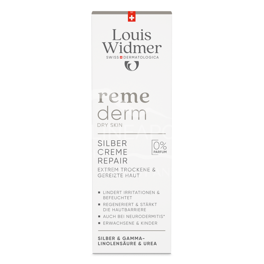 Louis Widmer remederm Dry Skin Silber Creme Repair - ohne Parfum
