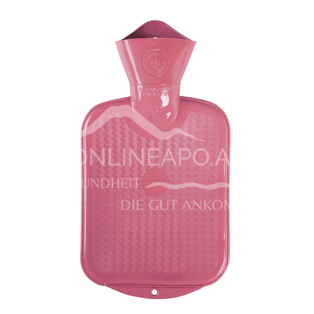 Sänger Kinder Wärmflasche ohne Bezug rose - 0,8L