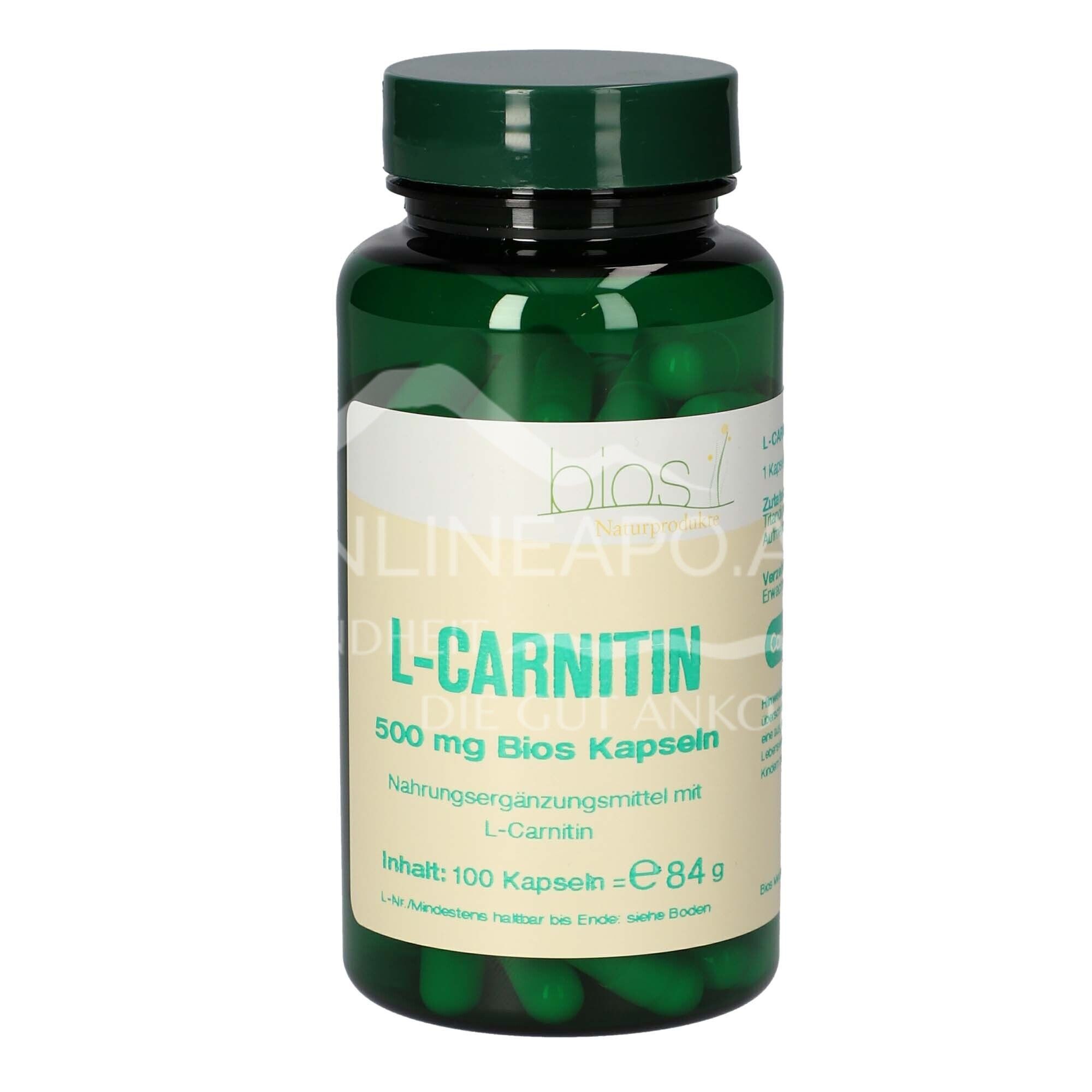 Bios L-Carnitin 500 mg Kapseln