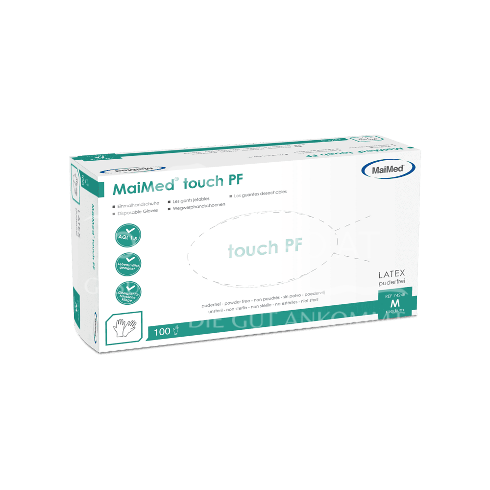 MaiMed® touch PF Latex Einweghandschuhe, unsteril, puderfrei