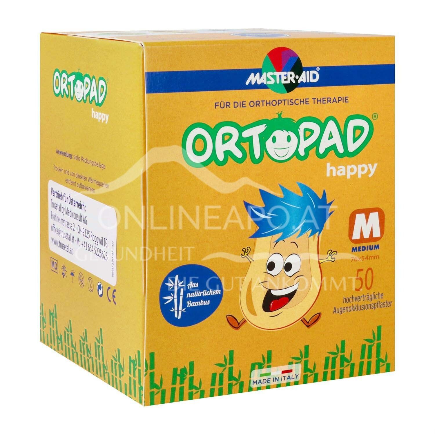 ORTOPAD® Happy Augenokklusionspflaster Medium, 76 x 54 mm