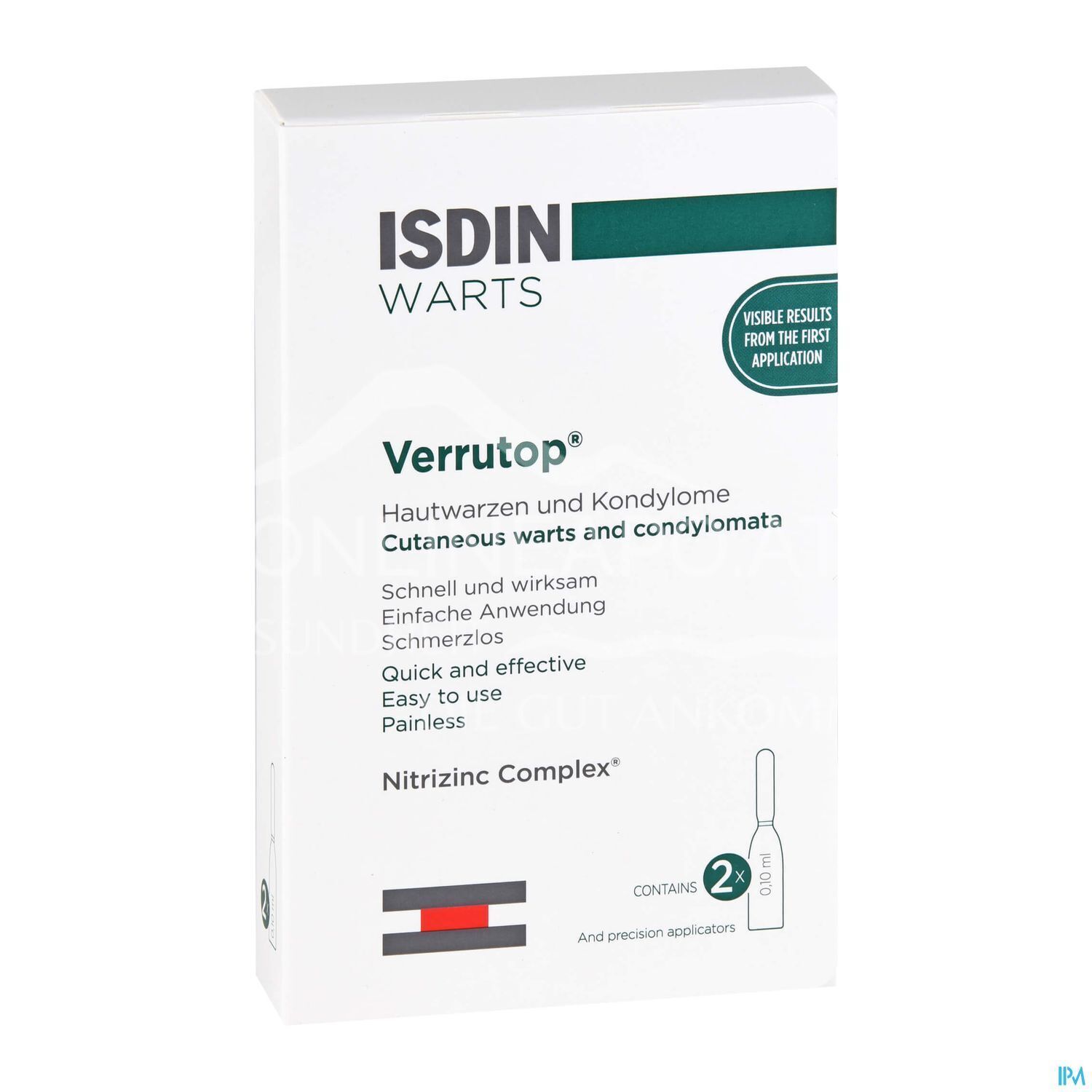 ISDIN® Warts Verrutop® Ampoules – skin warts and condylomas