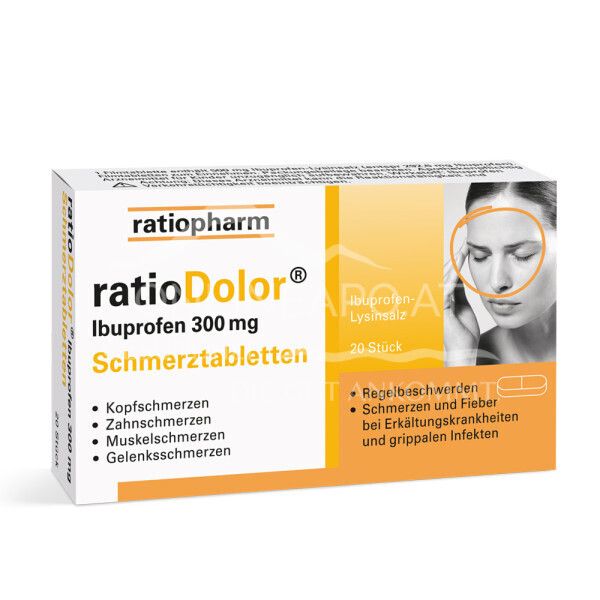 ratioDolor® Ibuprofen 300 mg Schmerztabletten