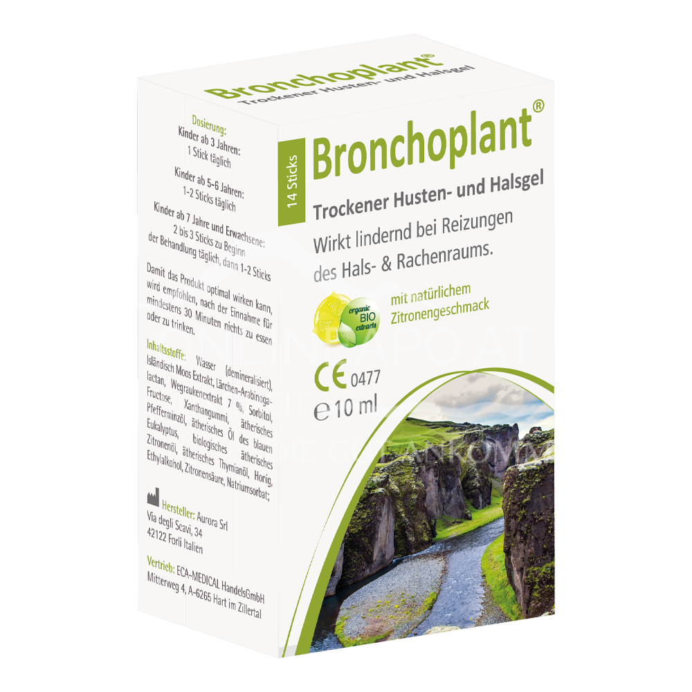 Bronchoplant® Trockener Husten Halsgel Sticks