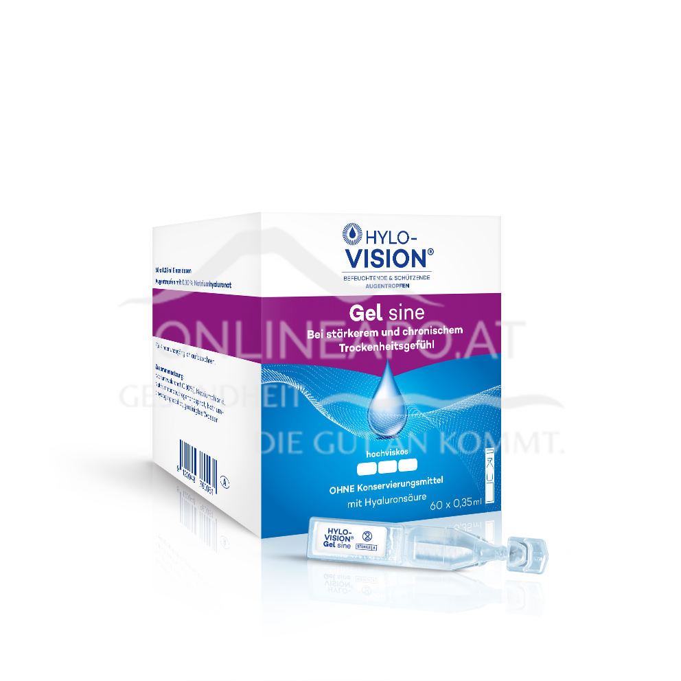 Hylo-Vision® Gel sine Augentropfen Einzeldosen