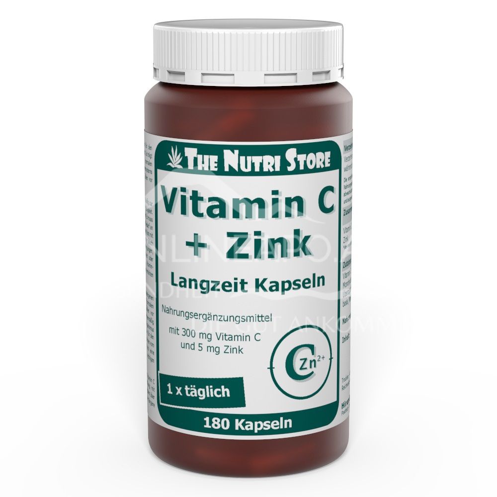 The Nutri Store Vitamin C 300 + Zink 5 Langzeit Kapseln