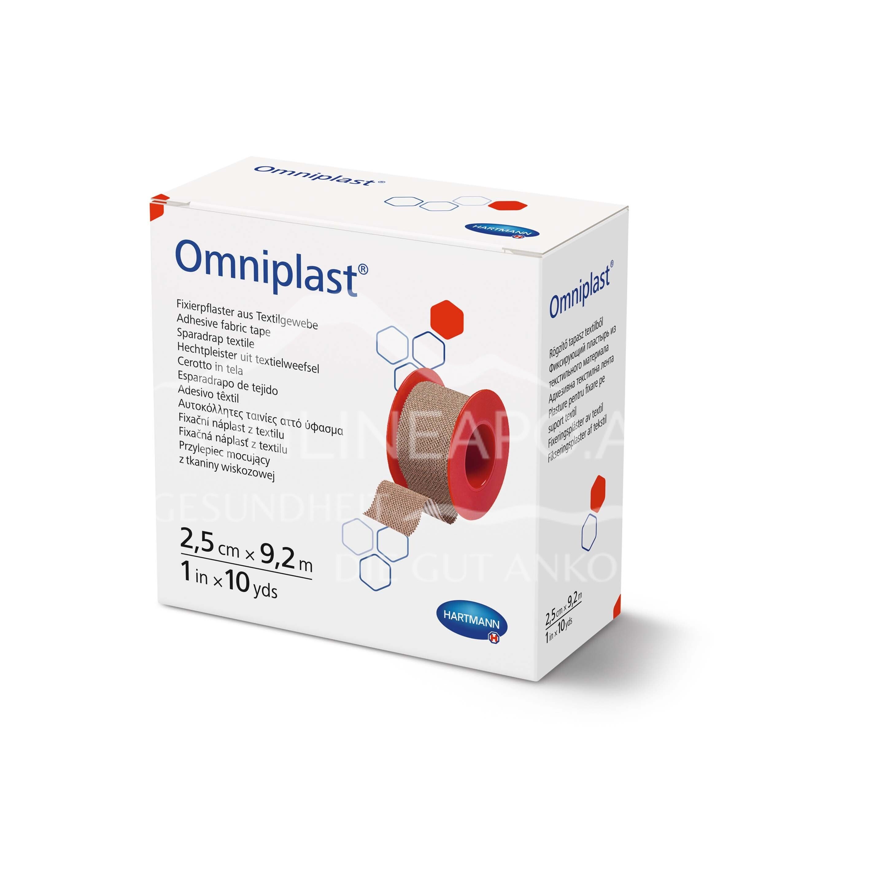 Omniplast® Fixierpflaster 2,5 cm x 9,2 m