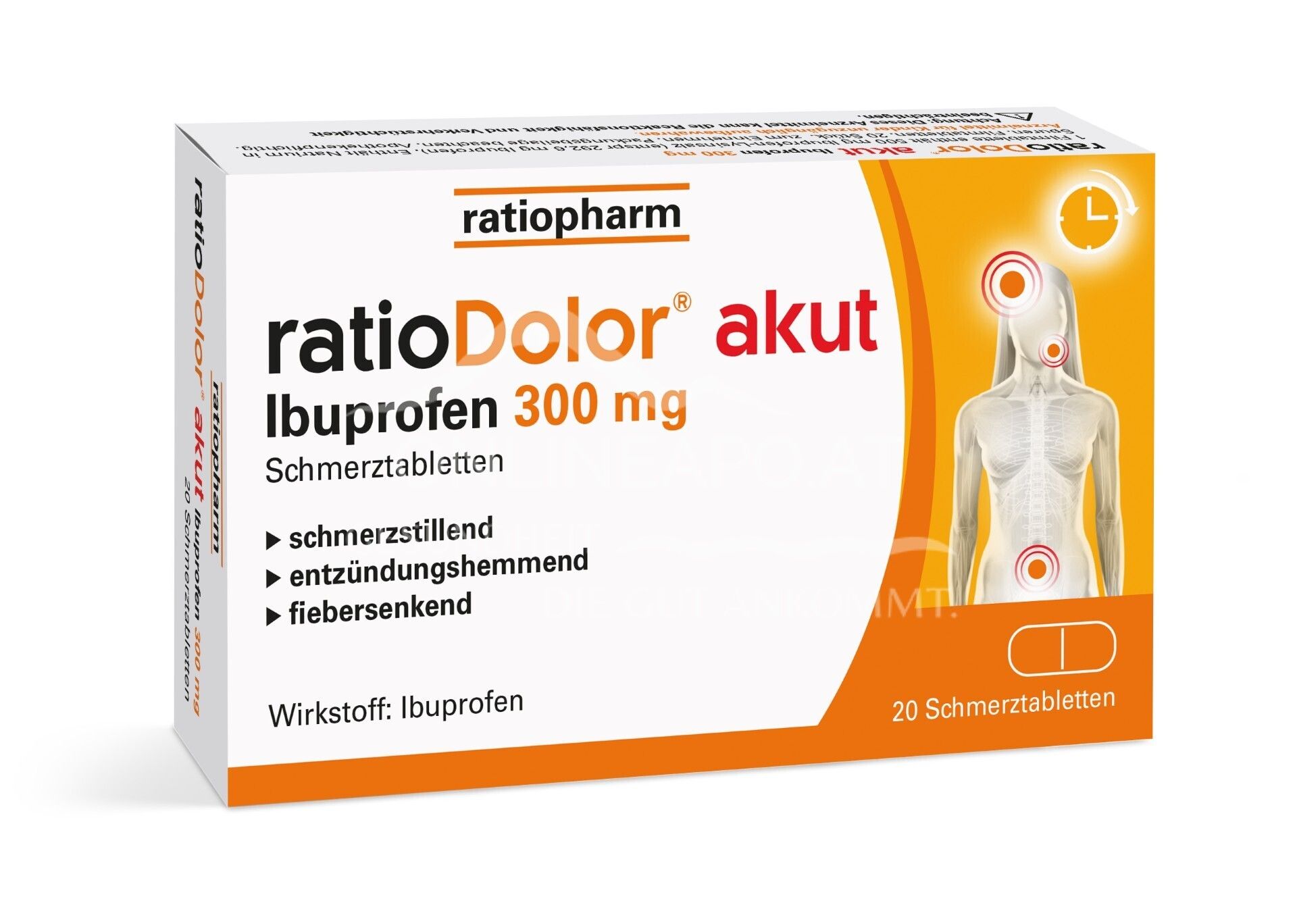 ratioDolor® akut Ibuprofen 300 mg Schmerztabletten