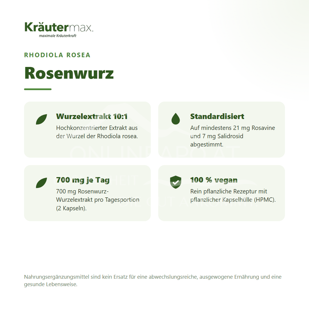 Kräutermax Rosenwurz Kapseln
