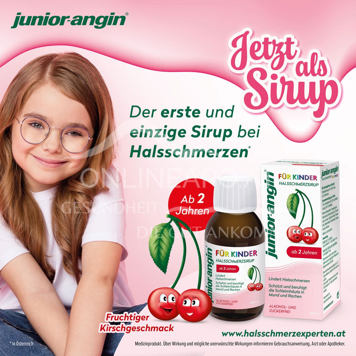 junior-angin® Halsschmerzsirup für Kinder