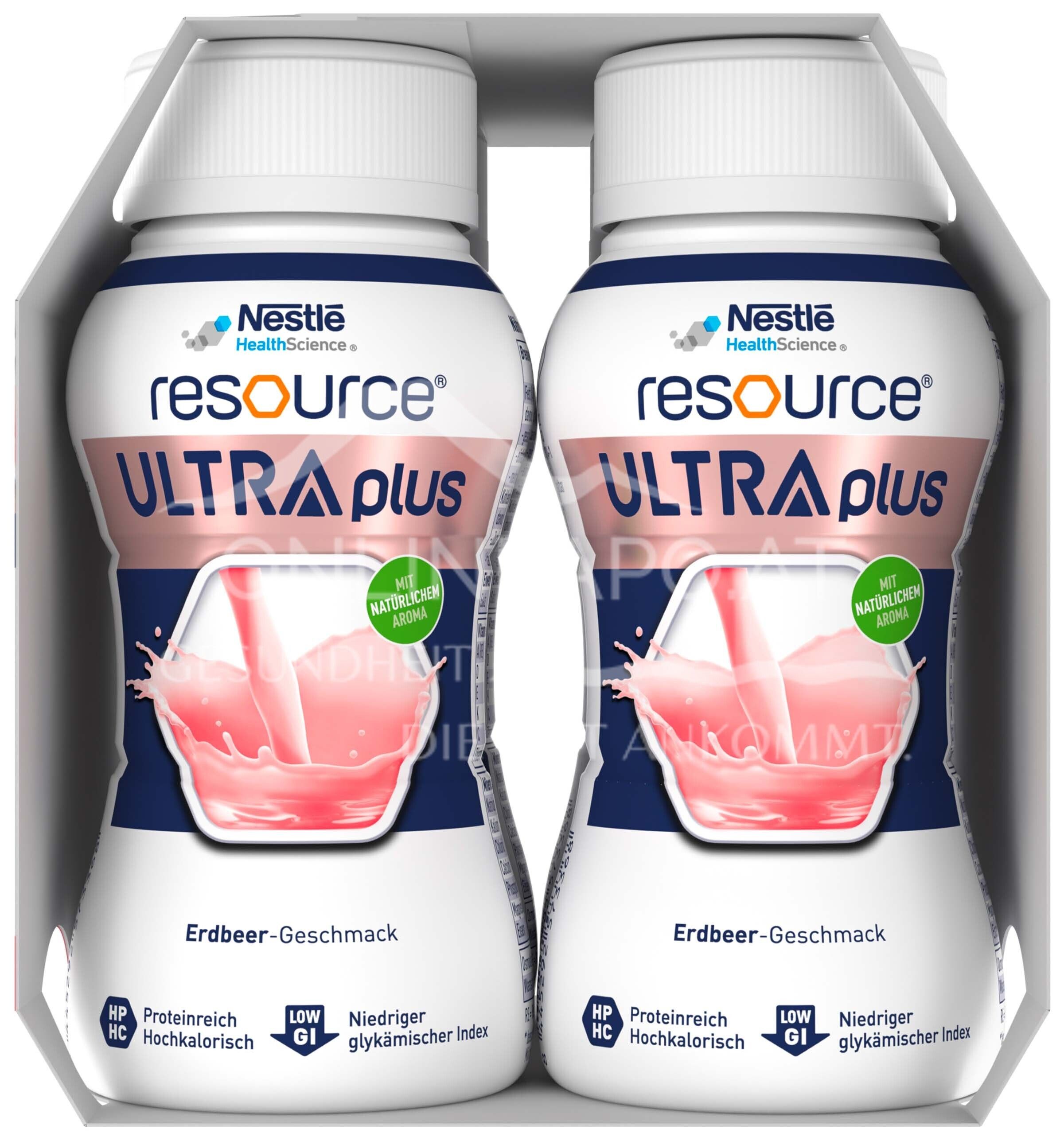 Resource® ULTRA plus High Protein Erdbeere Trinknahrung 200 ml