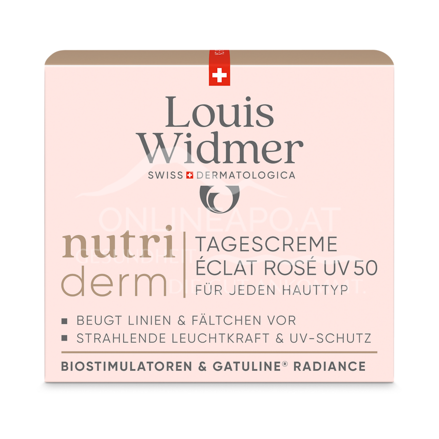 Louis Widmer nutriderm Tagescreme Éclat Rosé UV 50 - ohne Parfum