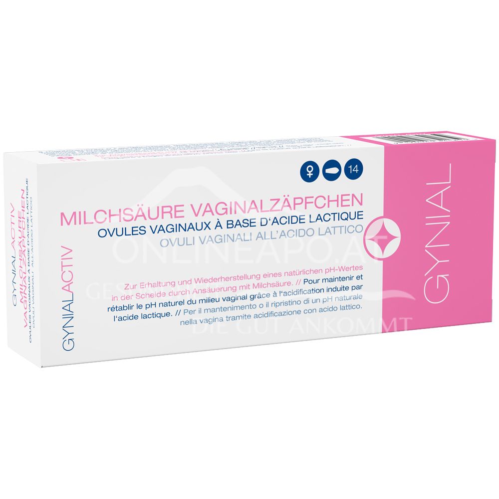 GynialActiv Milchsäure Vaginalzäpfchen