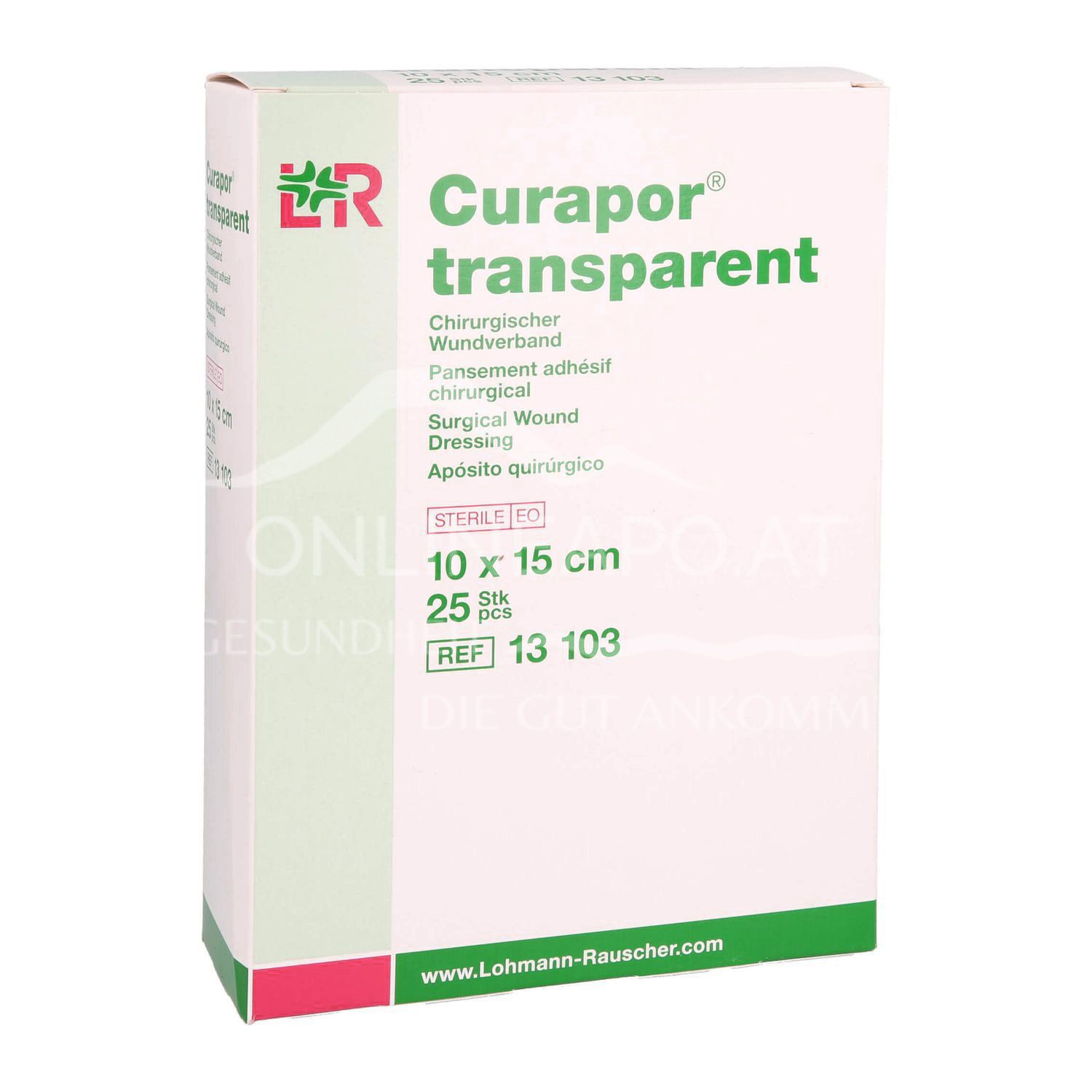 Curapor® transparent Surgical wound dressing, sterile 10 x 15 cm