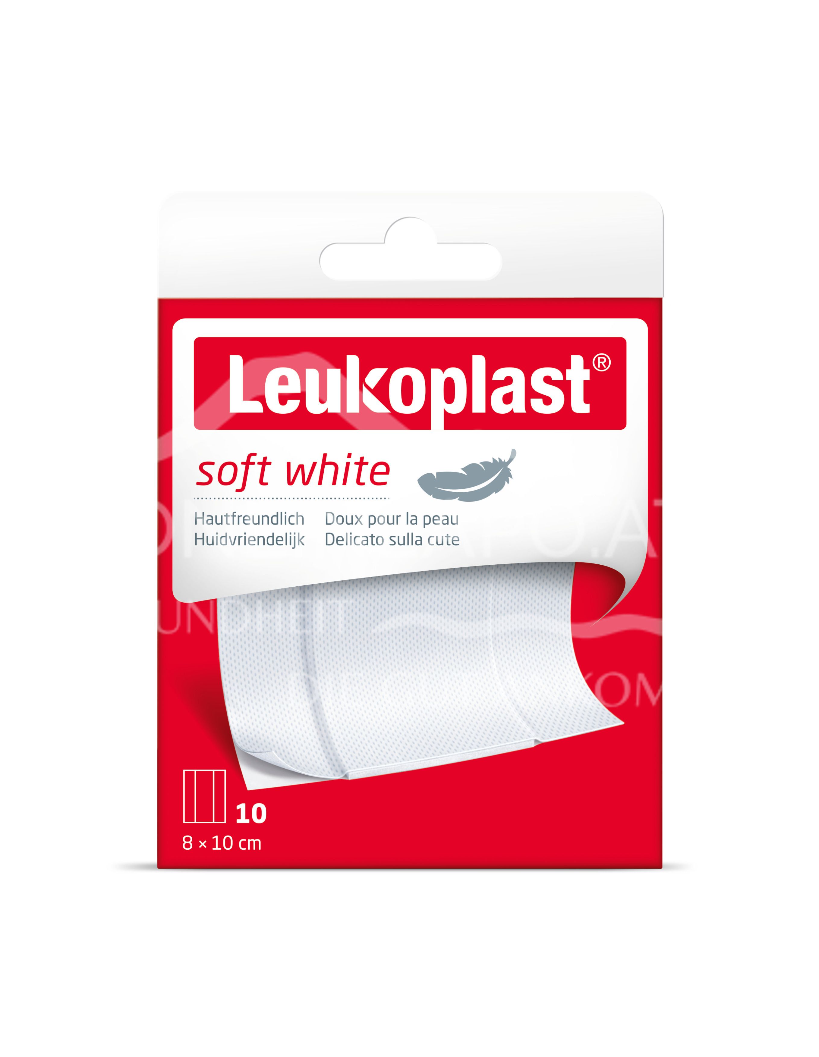 Leukoplast® Soft white plasters 8 x 10cm