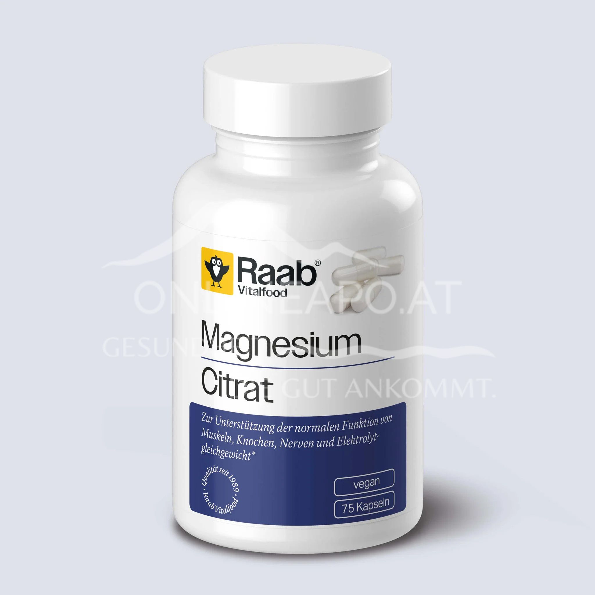 Raab® Vitalfood Magnesiumcitrat Kapseln