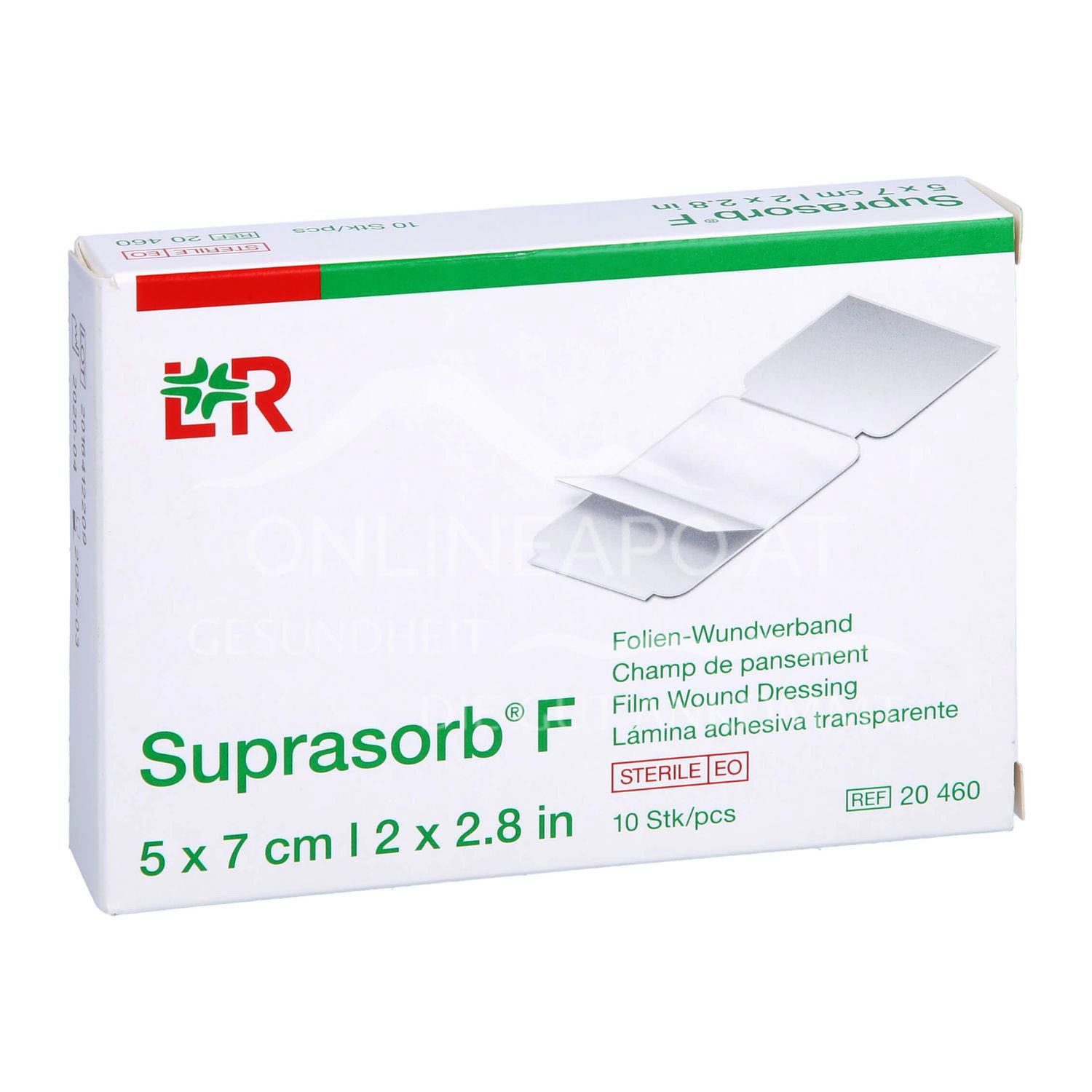 Suprasorb® F Folien-Wundverband steril, 5 x 7 cm