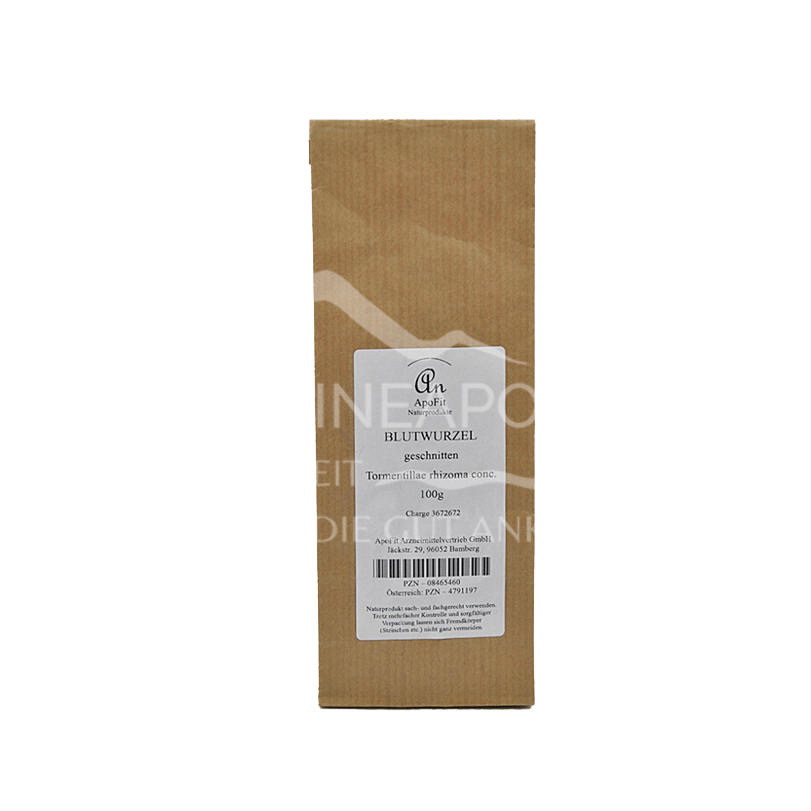 ApoFit Blutwurzel geschnitten