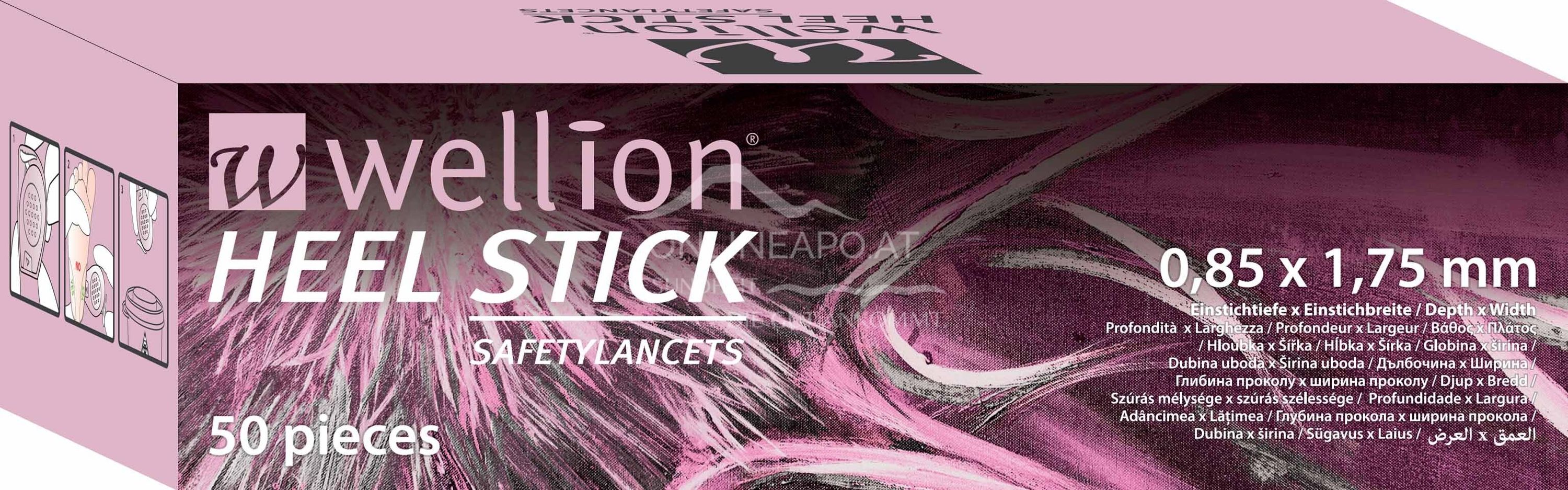 Wellion Heel Stick Safety Lancets 0,85 x 1,75 mm