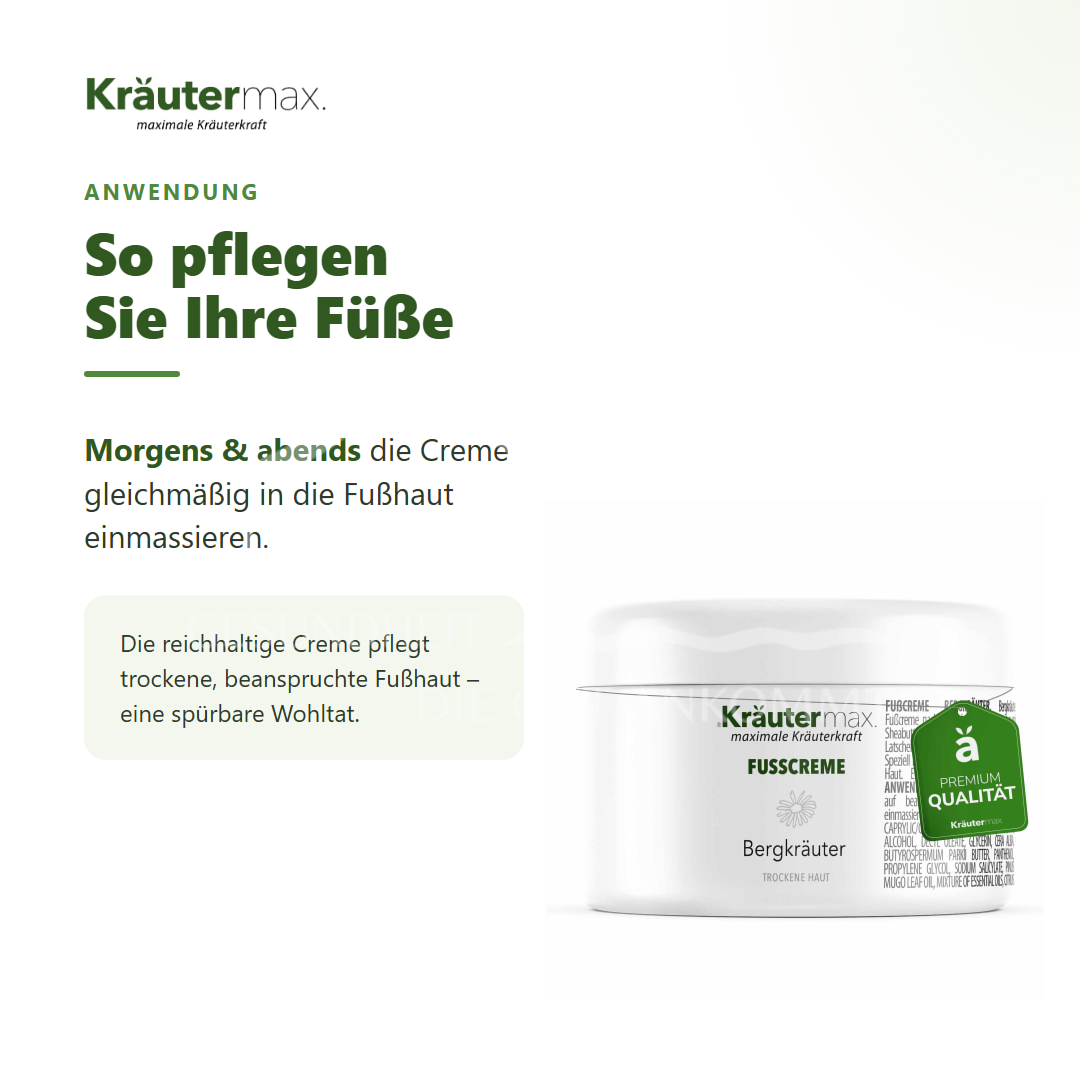Kräutermax Bergkräuter Fußcreme