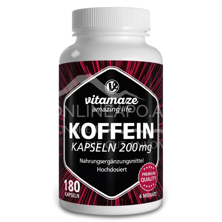 Vitamaze Koffein 200 mg Kapseln