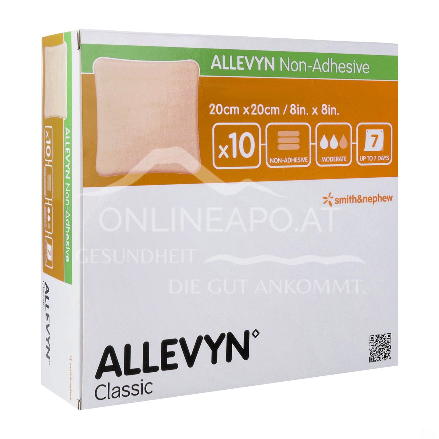 ALLEVYN Non-Adhesive nicht haftender Schaumverband steril, 20 x 20 cm