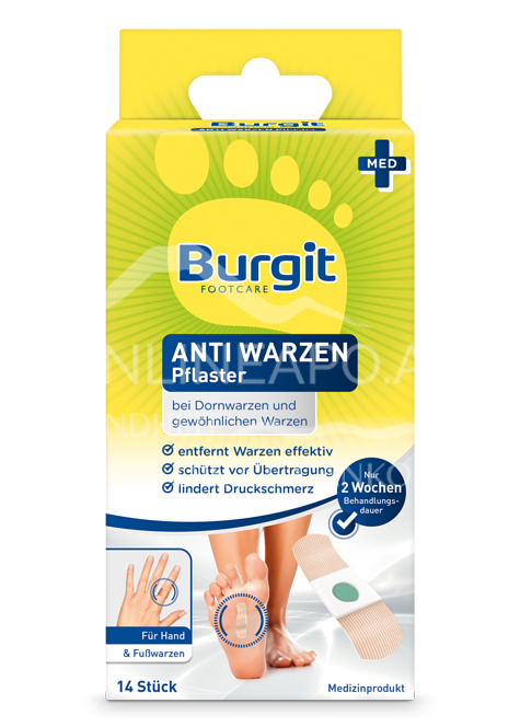 Burgit Footcare Anti Warzen Pflaster