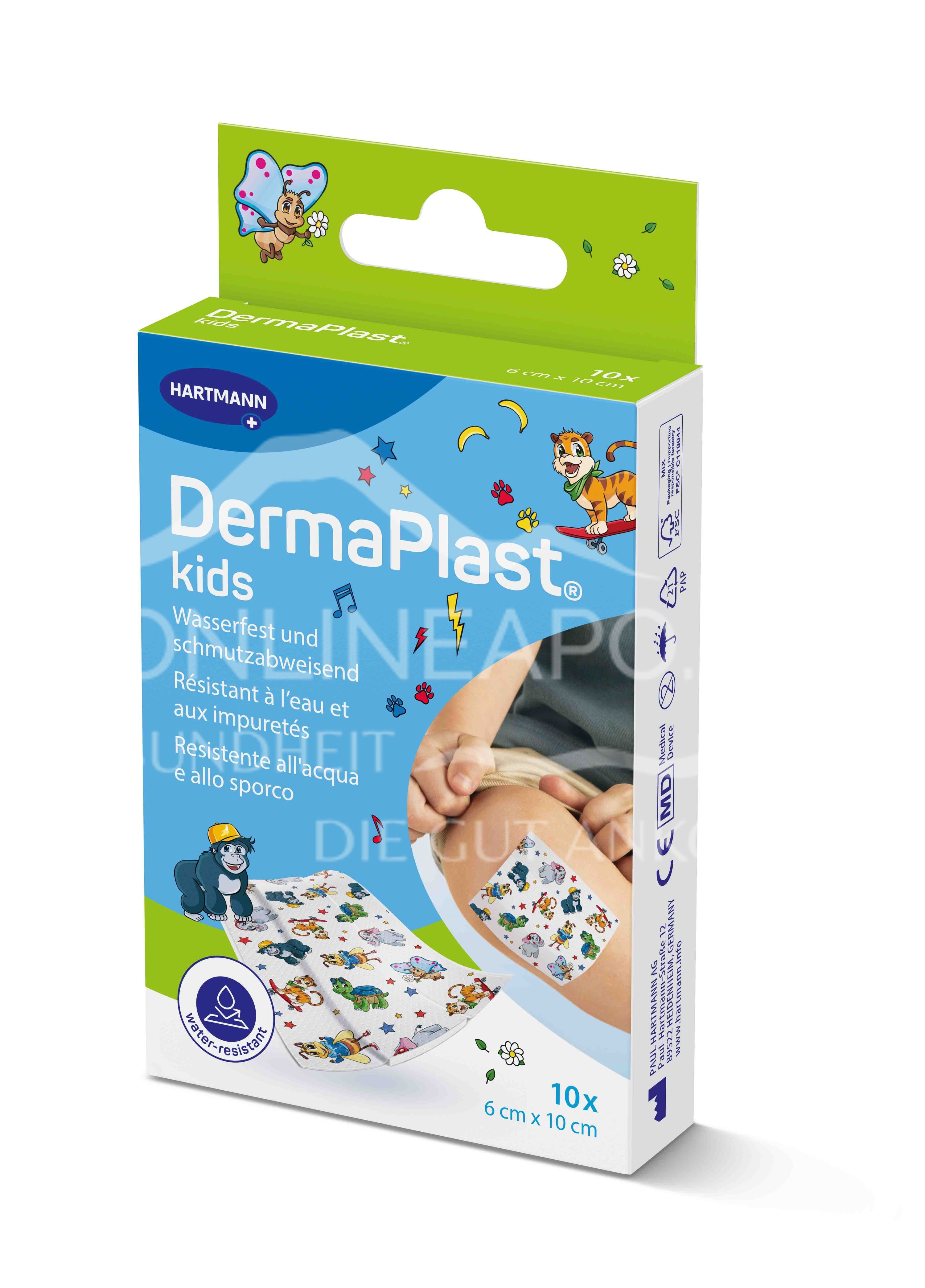 DermaPlast® Kids Kinder Pflaster Wundschnellverband, zuschneidbar 6 x 10 cm