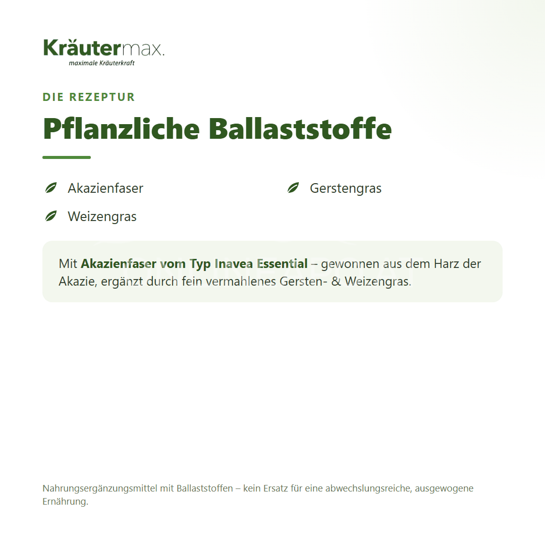 Kräutermax Akazienfaser plus Gerstengras Kapseln